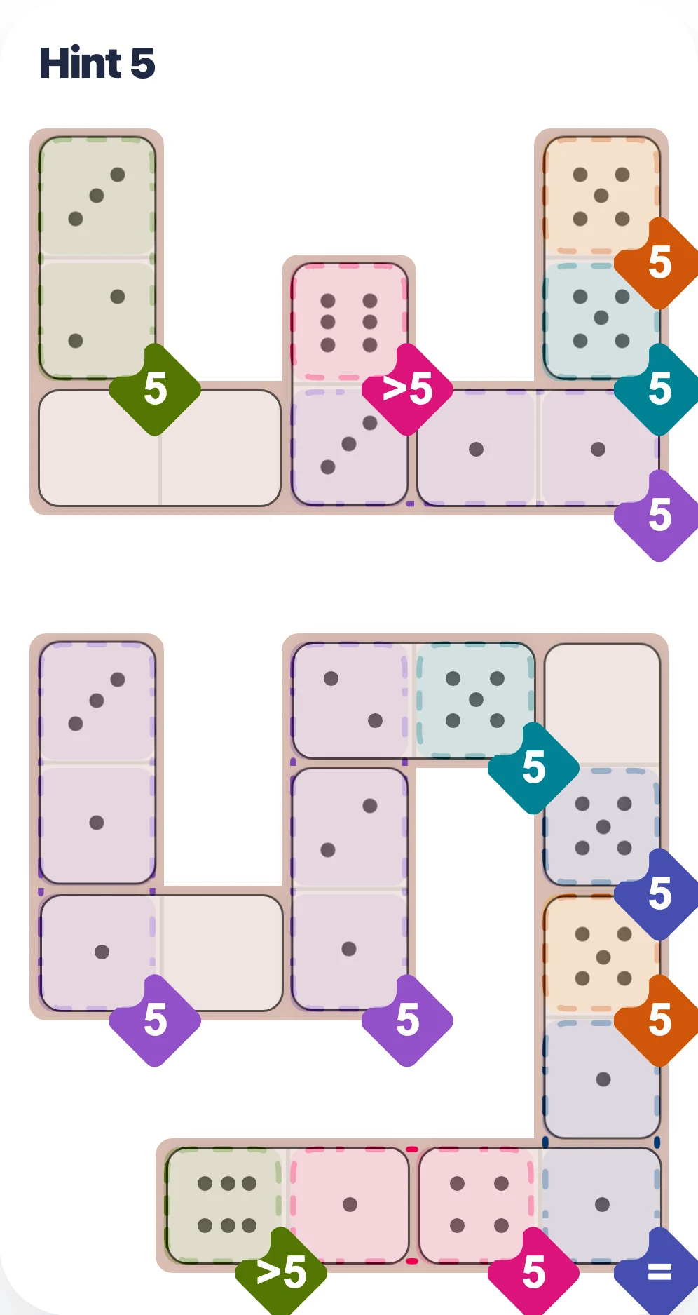 Reveal the final placements board hint